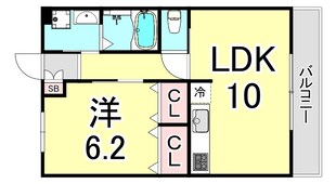 レジェンダリー甲子園浦風町の物件間取画像